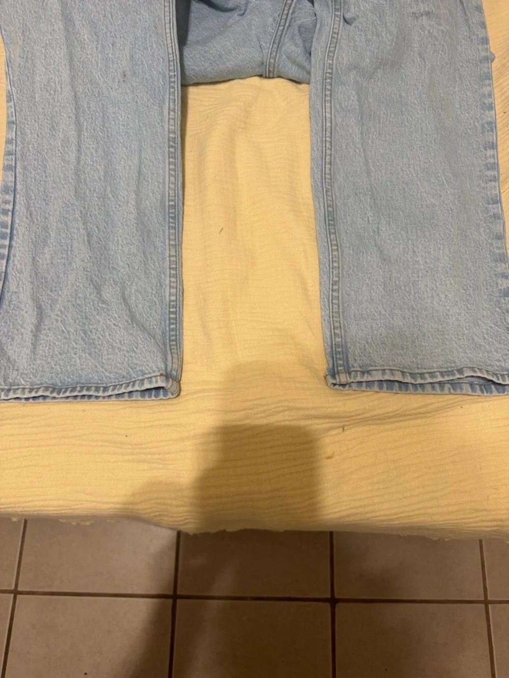 Abercrombie & Fitch Pale Blue High-Rise Straight Jeans - Picture 3 of 3